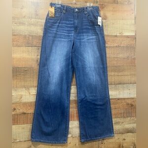 Buffalo David Bitton Blue Wide Leg Jeans